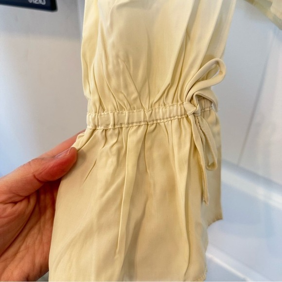 NWT WeWoreWhat boho ruffle peasant sleeve blouse lightweight cream women’s large - Picture 4 of 10